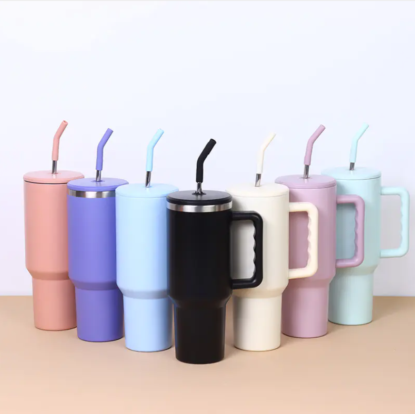 40oz Color Straw Tumbler
