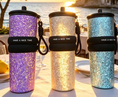 710ml Iridescent Pure Titanium Tumbler (A005)